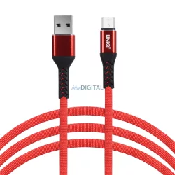 UNIQ Micro USB 2M Adatkábel - Fehér