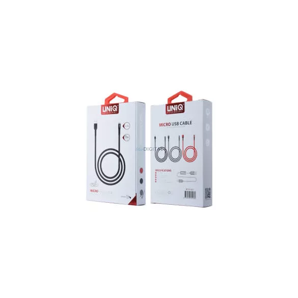 UNIQ Micro USB 2M Adatkábel - Fehér