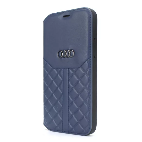 Apple iPhone 13 Pro Audi Bőr Könyvtok - Kék