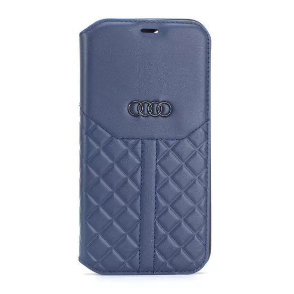 Apple iPhone 13 Pro Audi Bőr Könyvtok - Kék