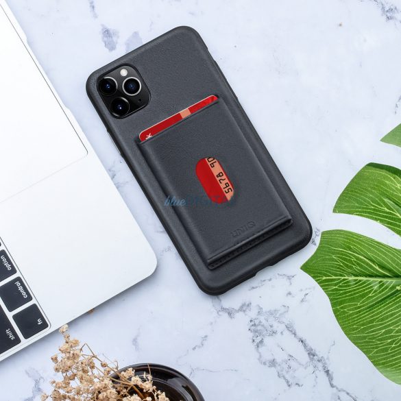 UNIQ Accessory iPhone 11 Pro Max Hátlaptok Kártyatartóval - Fekete