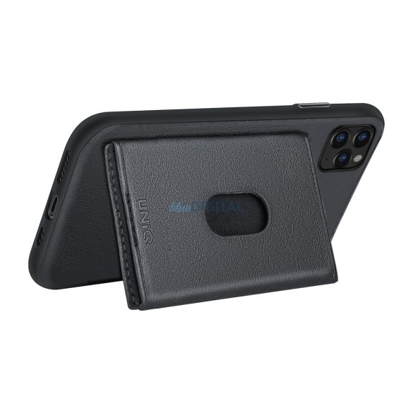 UNIQ Accessory iPhone 11 Pro Max Hátlaptok Kártyatartóval - Fekete