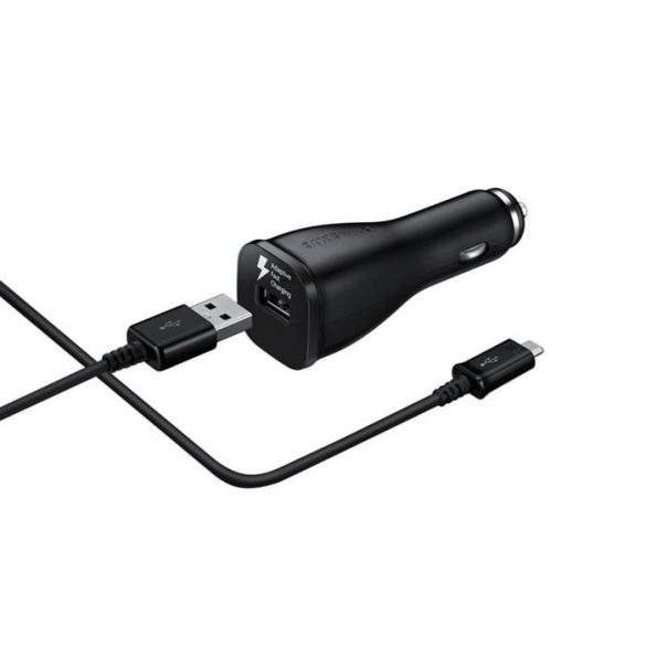 Samsung EP-LN915CBEGWW 15W Autós Adaptív Töltő Adapter + USB Type-C Adatkábel - Fekete