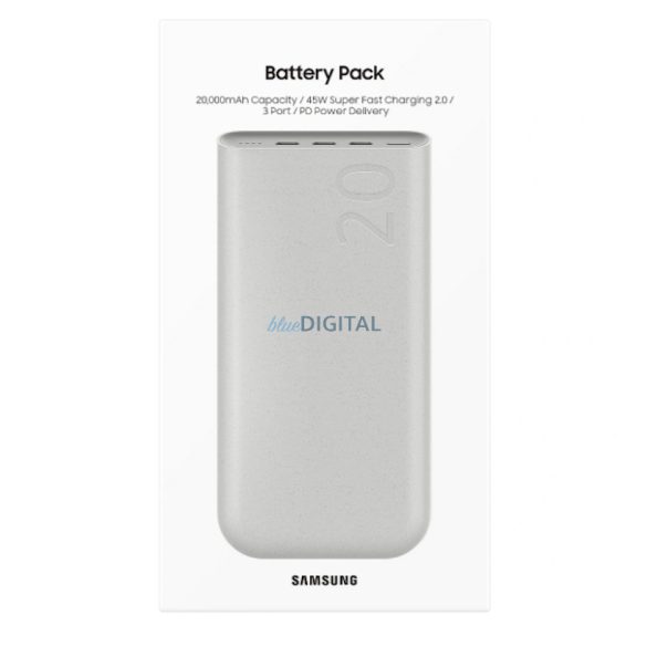 Samsung EB-P4520XUEGEU 20000mAh (45W Super Gyors Töltés) Powerbank - Fehér