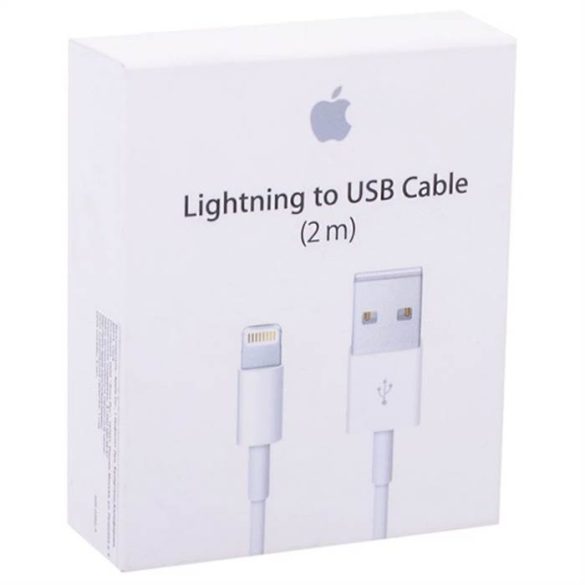 Apple MD819ZM/AM Lightning 2M Adatkábel - Fehér