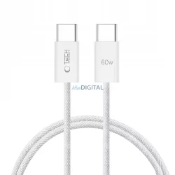   Tech-Protect UltrBoost PD 60W USB Type-C 1M Adatkábel - Fehér
