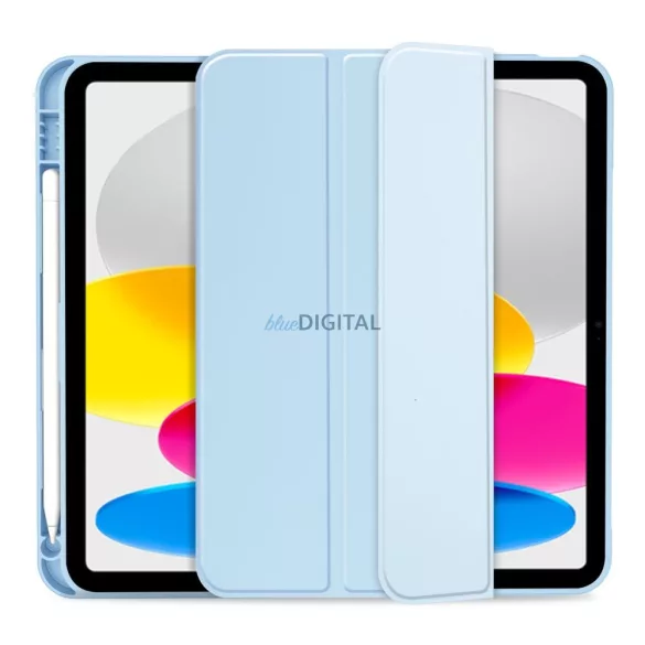Apple iPad 10.9'' 2022/11'' 2025 Tech-Protect SC Pen Könyvtok - Világoskék
