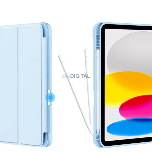 Apple iPad 10.9'' 2022/11'' 2025 Tech-Protect SC Pen Könyvtok - Világoskék