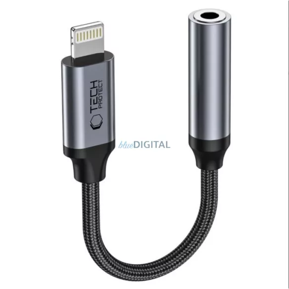 Tech-Protect Lightning to 3.5mm Jack Átalakító - Fekete
