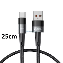   Tech-Protect UltraBoost 66W USB Type-C 25cm Adatkábel - Fekete