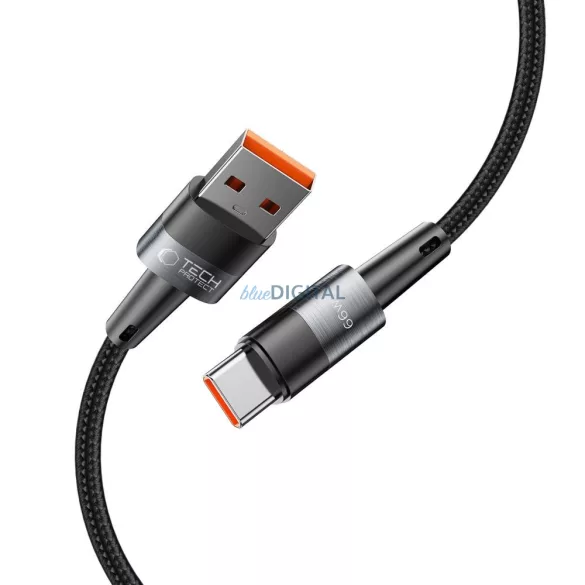 Tech-Protect UltraBoost 66W USB Type-C 25cm Adatkábel - Fekete