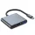 Tech-Protect V1 3in1 USB-C - USB-A 3.0 / USB-C PD 100W / HDMI 4K 30Hz HUB Adapter - Grafit