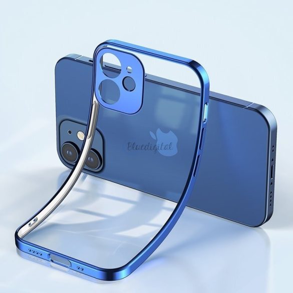Apple iPhone 12 Pro JOYROOM JR-BP743 New Beuty 2in1 Hátlap és 0.33mm Üvegfólia - Kék