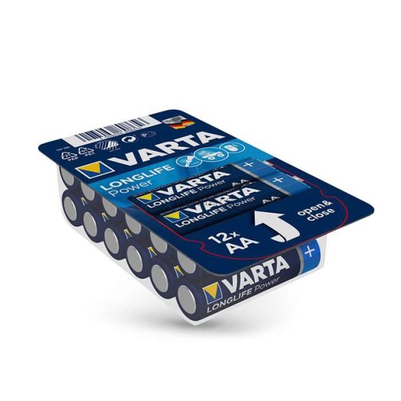 VARTA Longlife Power Alkaline AA ceruza elem - 12 db/csomag