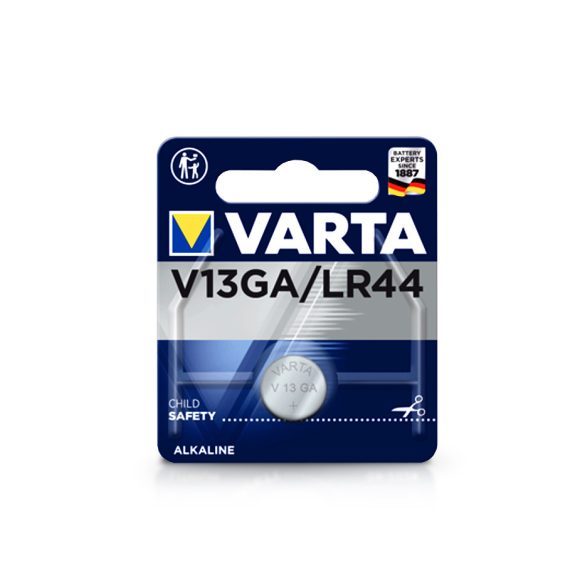 Varta V13GA/LR44 Alkaline gombelem - 1,5V - 1 db/csomag
