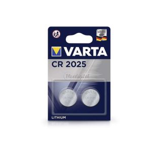 Varta CR2025 lithium gombelem - 3V - 2 db/csomag