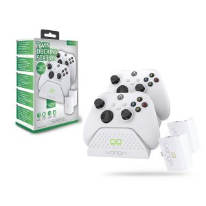 Venom VS2871 Xbox Series S/X&One fehér dupla töltőállomás+ 2db akkumulátor