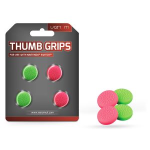 Venom VS4917 Thumb Grips (4x) Nintendo Switch-hez - pink és zöld