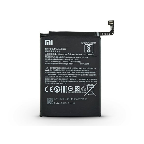 Xiaomi Redmi 5 Plus gyári akkumulátor - Li-polymer 4000 mAh - BN44 (ECO csomagolás)