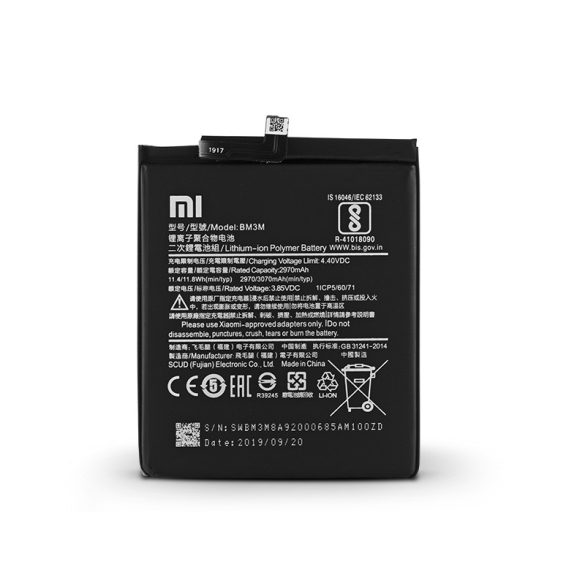 Xiaomi Mi 9 SE gyári akkumulátor - Li-ion Polymer 3070 mAh - BM3M (ECO csomagolás)