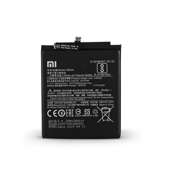 Xiaomi Redmi Go gyári akkumulátor - Li-ion Polymer 3000 mAh - BN3A (ECO csomagolás)