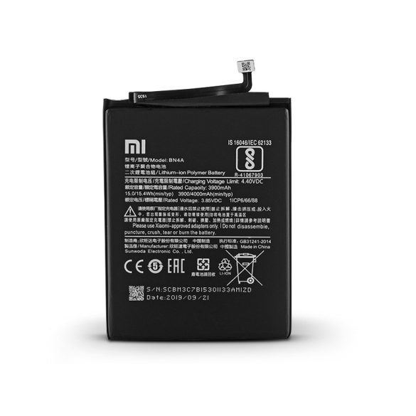 Xiaomi Redmi Note 7 gyári akkumulátor - Li-ion Polymer 4000 mAh - BN4A (ECO csomagolás)