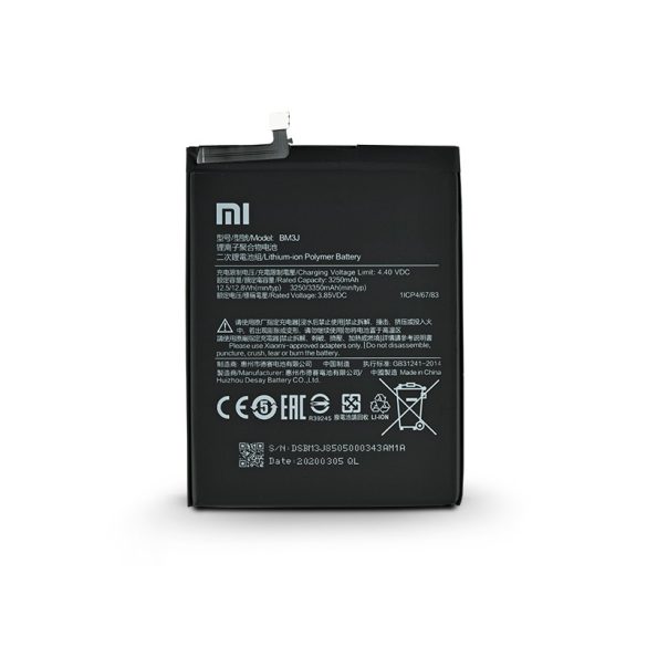 Xiaomi Mi 8 Lite gyári akkumulátor - Li-ion 3350 mAh - BM3J (ECO csomagolás)