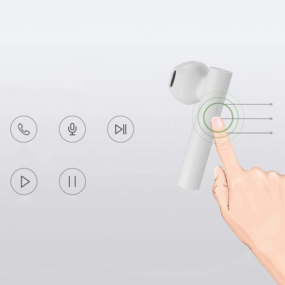 Xiaomi Mi True Wireless Earphones 2 Basic Bluetooth gyári sztereó headset v5.0 + töltőtok - TWSEJ08WM - white