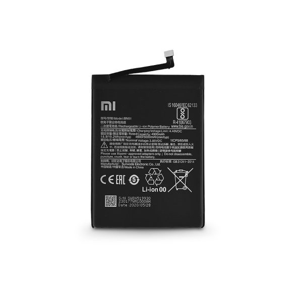 Xiaomi Redmi 8/Redmi 8A gyári akkumulátor - Li-ion Polymer 5000 mAh - BN51 (ECO csomagolás)