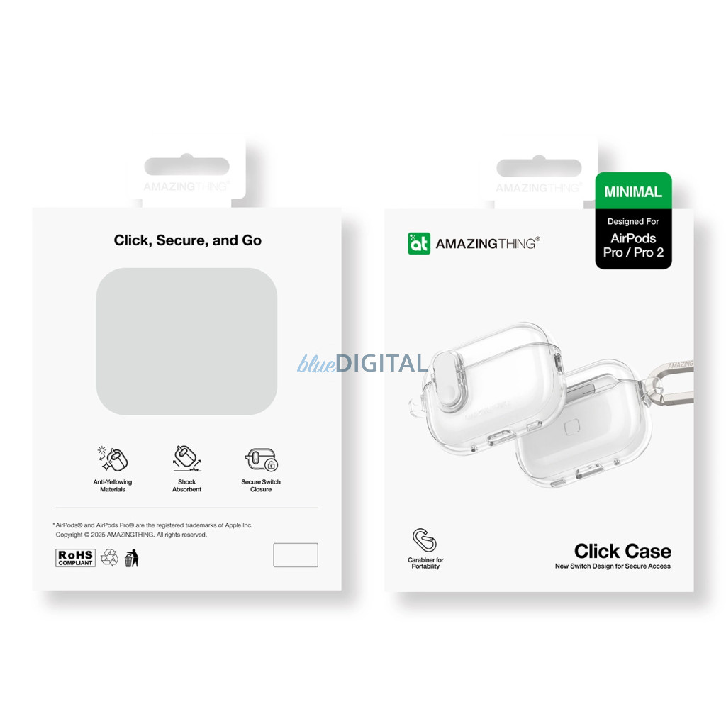 AmazingThing Minimal tok AirPods Pro 2 - átlátszó