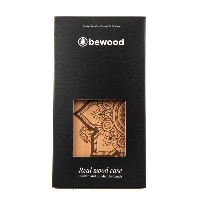 Bewood Mandala Apple Tree tok iPhone 14 Plus - világosbarna