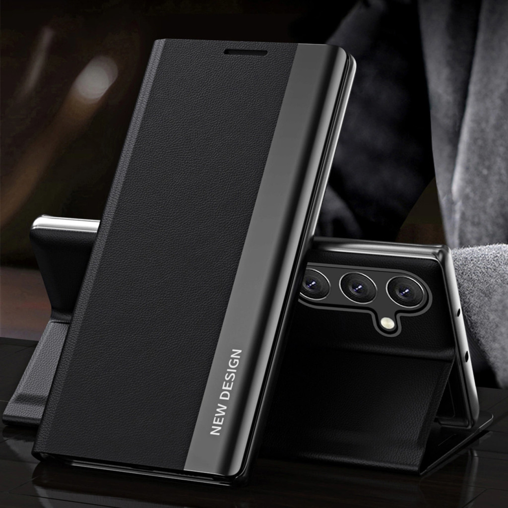 Sleep Case Pro kinyitható tok Samsung Galaxy S25 Plus - fekete