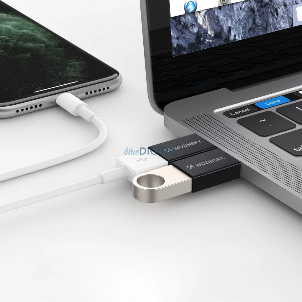 Wozinsky W10GY1S USB-C - USB-A 3.2 10Gb/s adapter - Fekete Wozinsky W10GY1S USB-C - USB-A 3.2 10Gb/s adapter - Fekete
