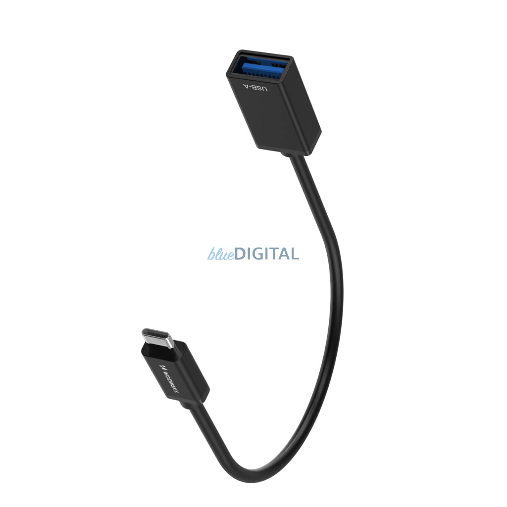 Wozinsky WOTGY1S USB-C 3.0 (férfi) - USB-A 3.0 (női) OTG adapter - Fekete