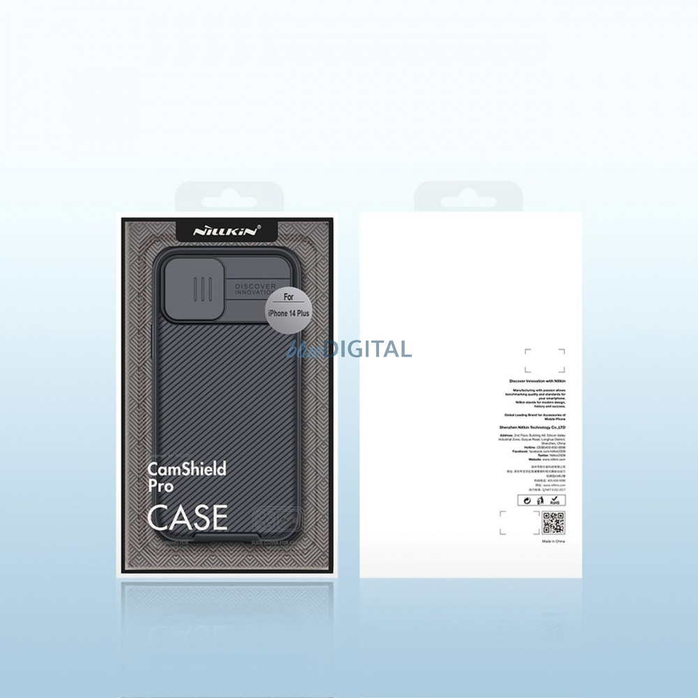 Nillkin CamShield Pro mágneses tok iPhone 14 Plus 6.7 2022 fekete