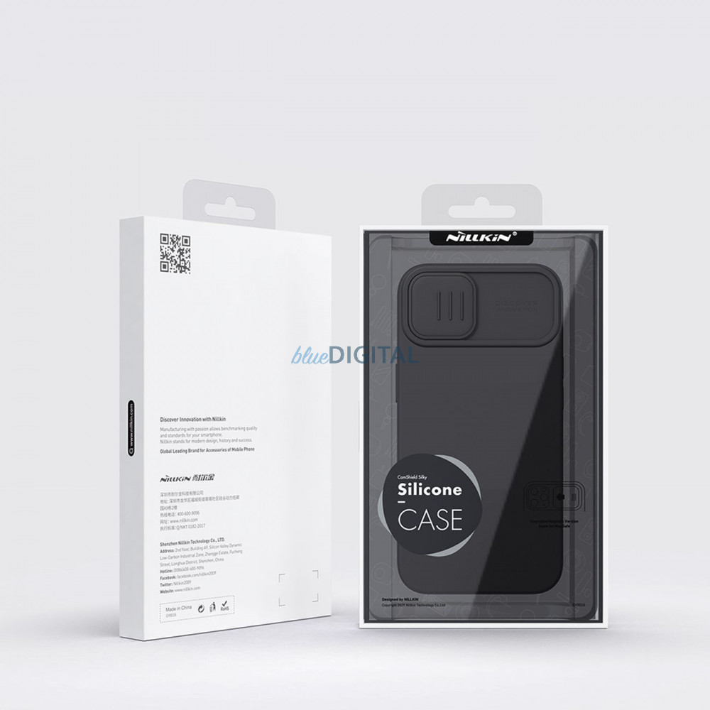 Nillkin CamShield Silky szilikon tok iPhone 14 Plus 6.7 2022 éjkék Nillkin CamShield Silky szilikon tok iPhone 14 Plus 6.7 2022 éjkék