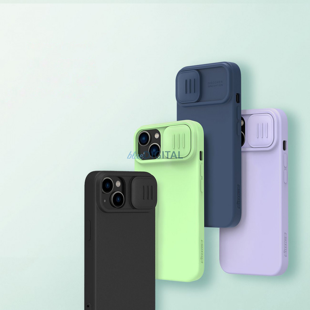 Nillkin CamShield Silky szilikon tok iPhone 14 Plus 6.7 2022 éjkék Nillkin CamShield Silky szilikon tok iPhone 14 Plus 6.7 2022 éjkék