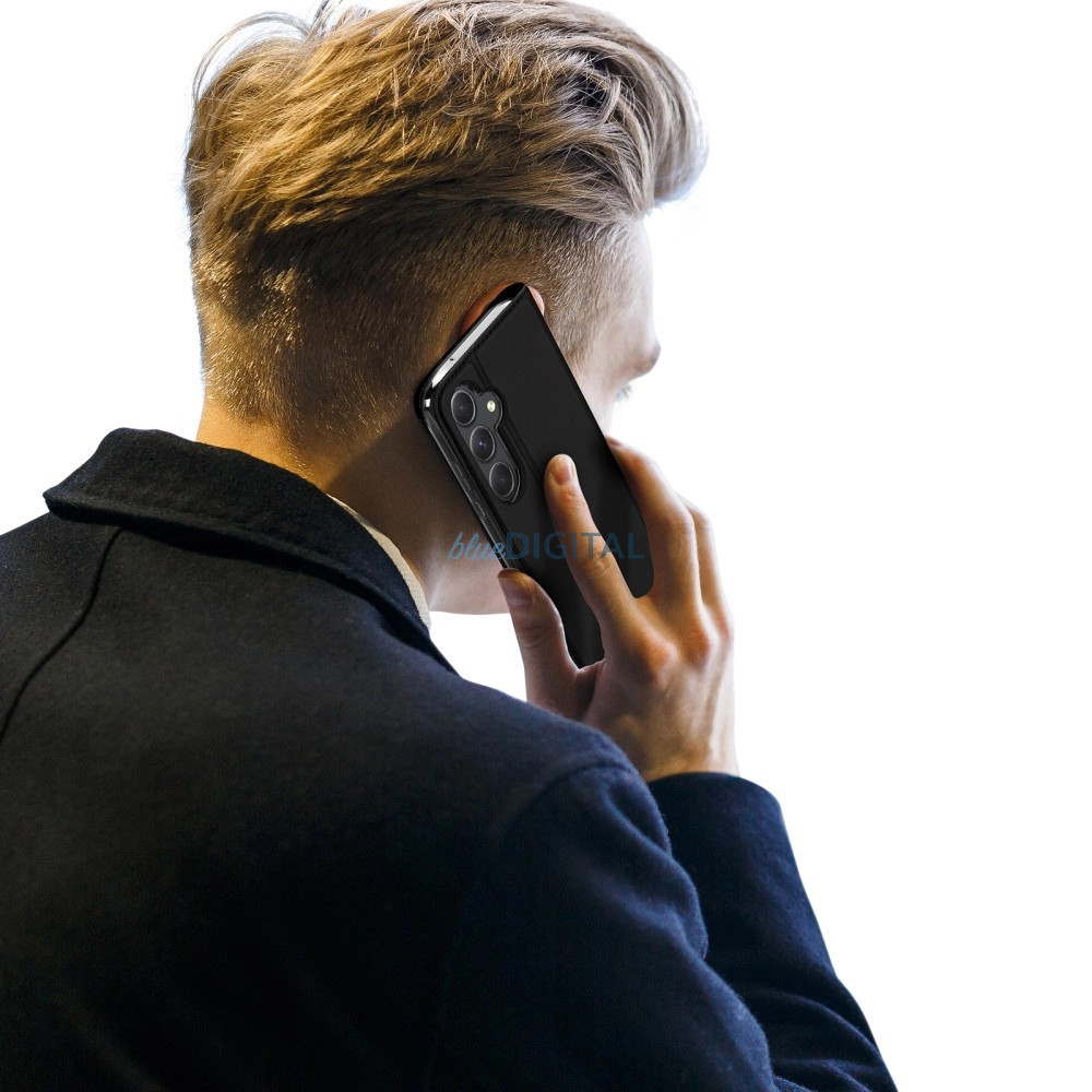 Dux Ducis Skin Pro könyvtok kártyatartóval Samsung Galaxy A55 5G - fekete