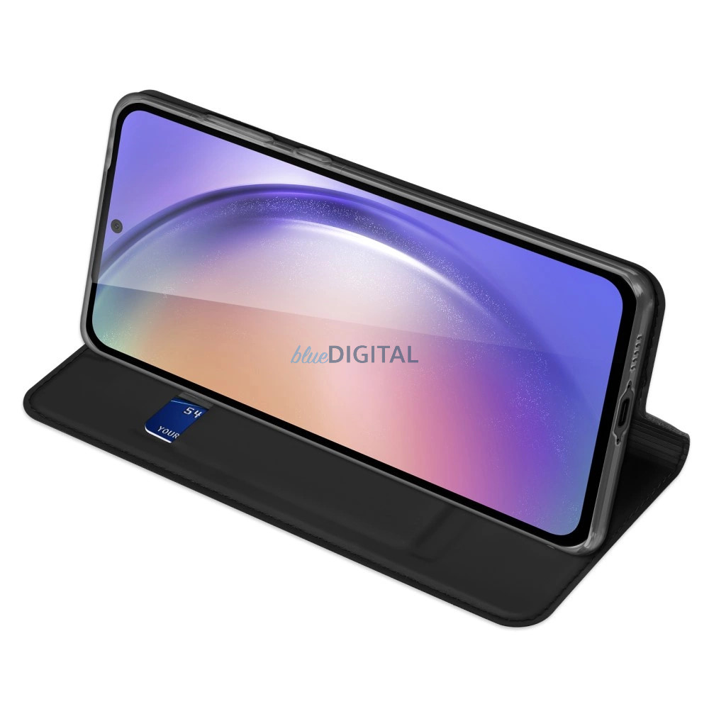 Dux Ducis Skin Pro könyvtok kártyatartóval Samsung Galaxy A55 5G - fekete