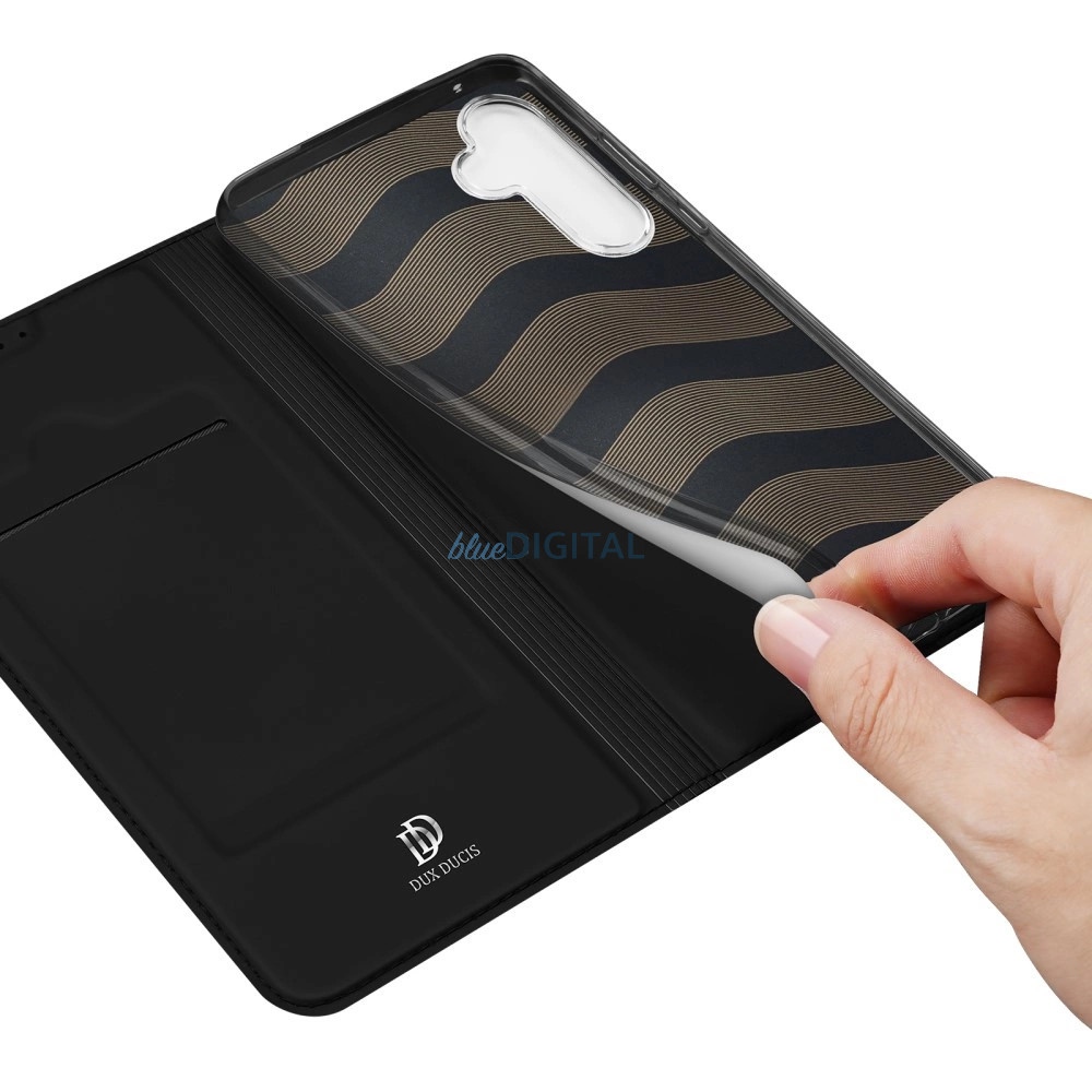 Dux Ducis Skin Pro könyvtok kártyatartóval Samsung Galaxy A55 5G - fekete