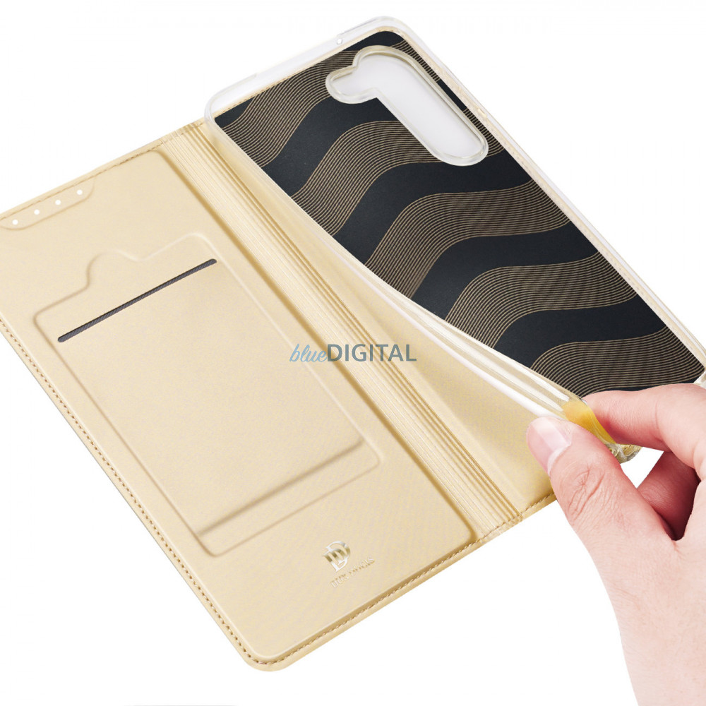 Dux Ducis Skin Pro Case Samsung Galaxy S23+ Flip Card Wallet Stand arany Dux Ducis Skin Pro Case Samsung Galaxy S23+ Flip Card Wallet Stand arany