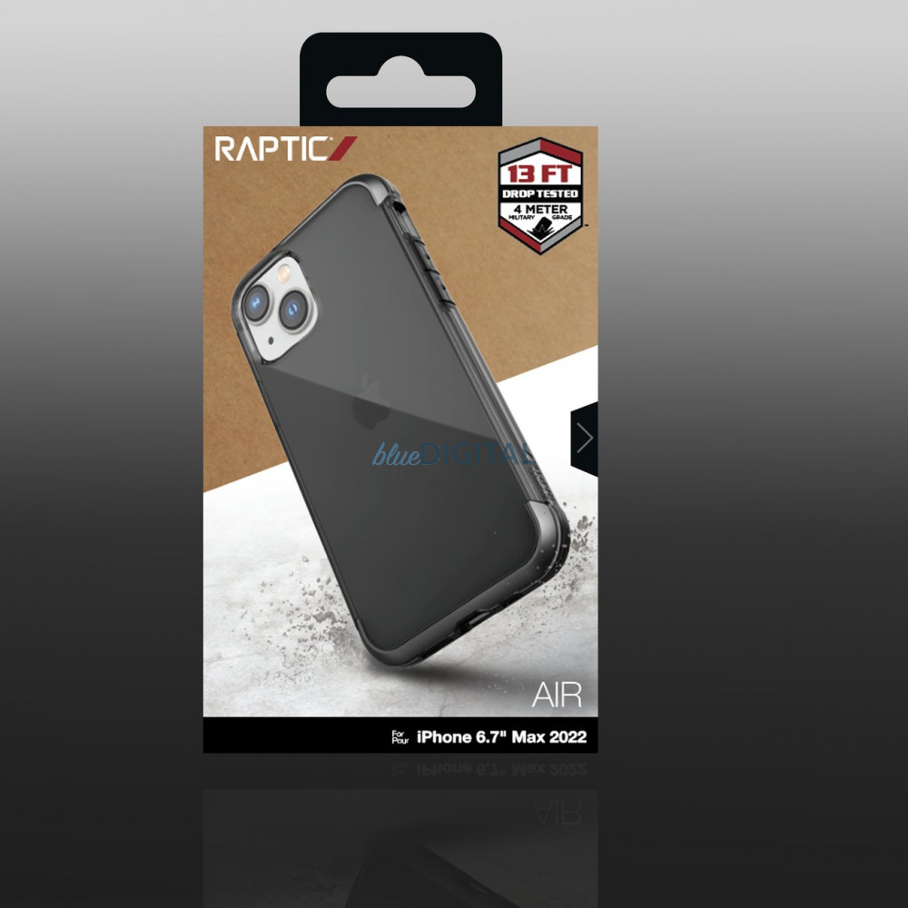 Raptic X-Doria Air tok iPhone 14 Plus Armor tok szürke Raptic X-Doria Air tok iPhone 14 Plus Armor tok szürke