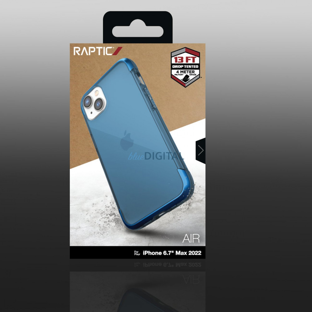 Raptic X-Doria Air tok iPhone 14 Plus Armor tok kék Raptic X-Doria Air tok iPhone 14 Plus Armor tok kék
