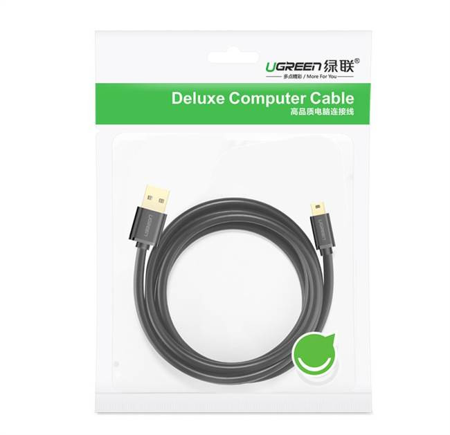 UGREEN USB 2.0 apa Mini 5 Pin Apa Cable 3m (fekete) UGREEN USB 2.0 apa Mini 5 Pin Apa Cable 3m (fekete)