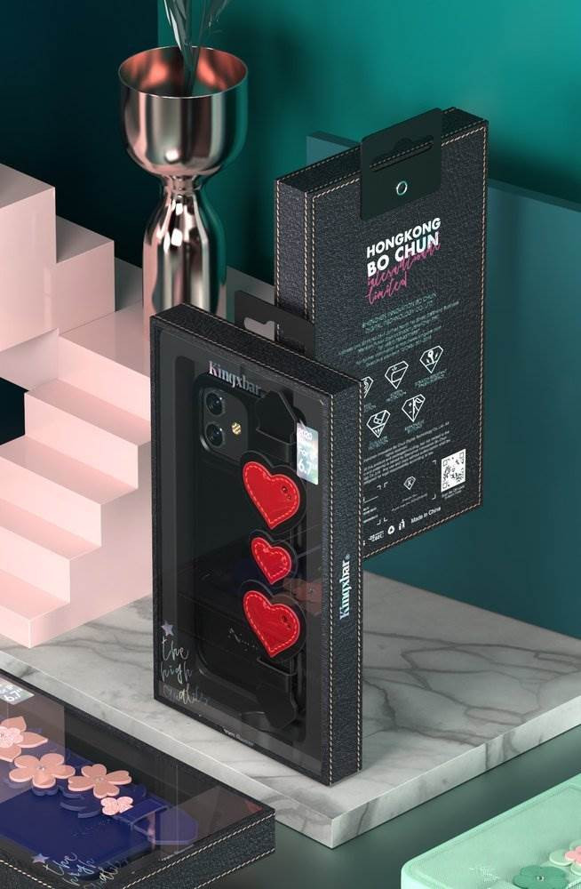 Kingxbar Sweet Series-Black iPhone 12 6.1 ''