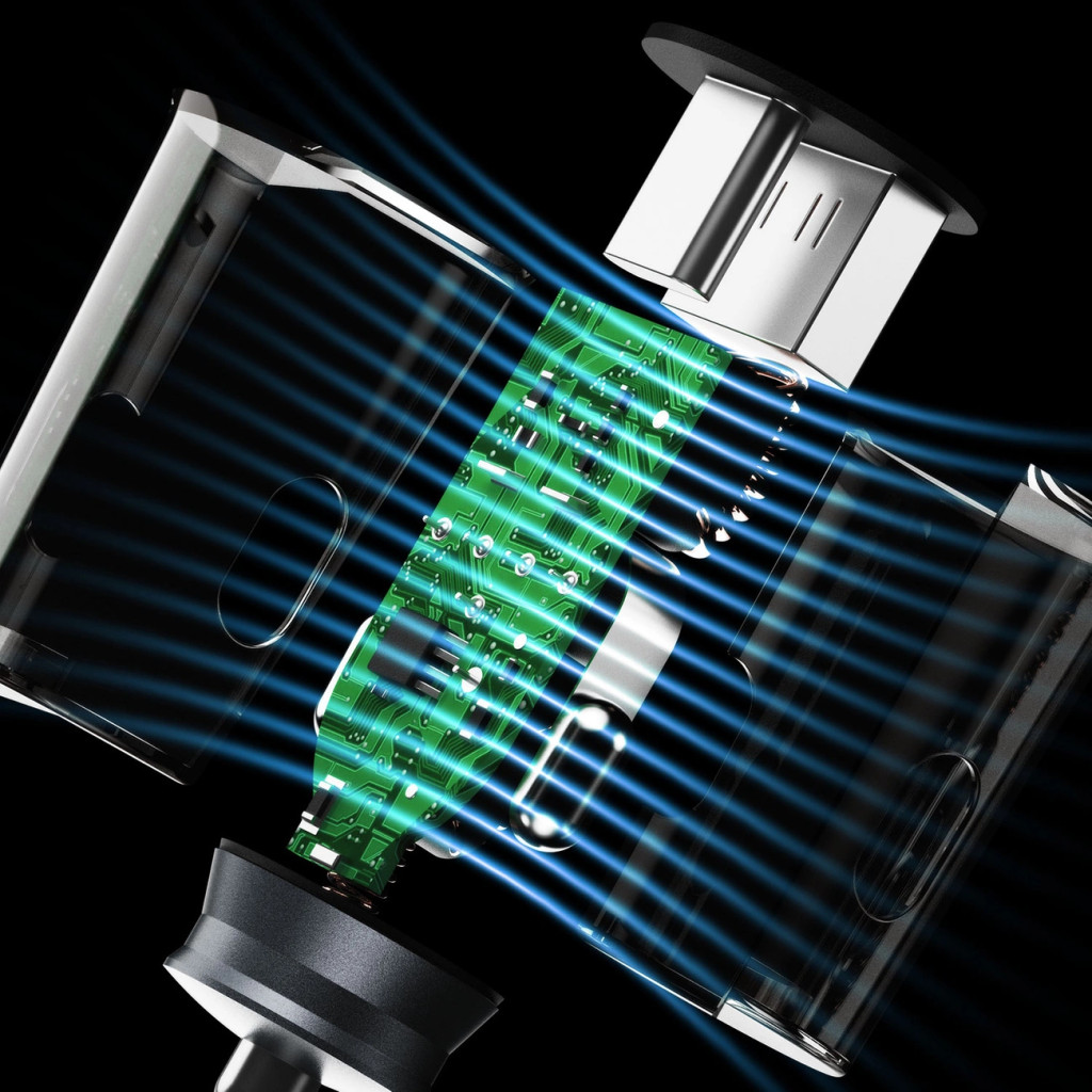 Dudao R4T autós töltő 1xUSB-A és 1xUSB-C csatlakozással 30W - szürke Dudao R4T autós töltő 1xUSB-A és 1xUSB-C csatlakozással 30W - szürke