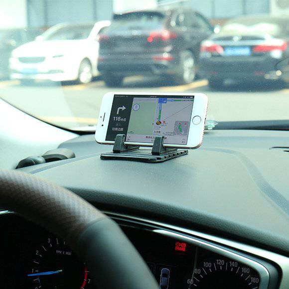 Szilikon Car Phone Holder Portál asztali állvány fekete Szilikon Car Phone Holder Portál asztali állvány fekete