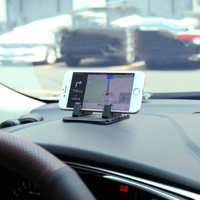 Szilikon Car Phone Holder Portál asztali állvány fekete Szilikon Car Phone Holder Portál asztali állvány fekete