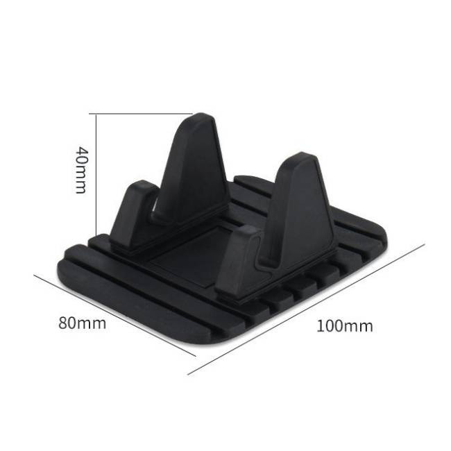 Szilikon Car Phone Holder Portál asztali állvány fekete Szilikon Car Phone Holder Portál asztali állvány fekete