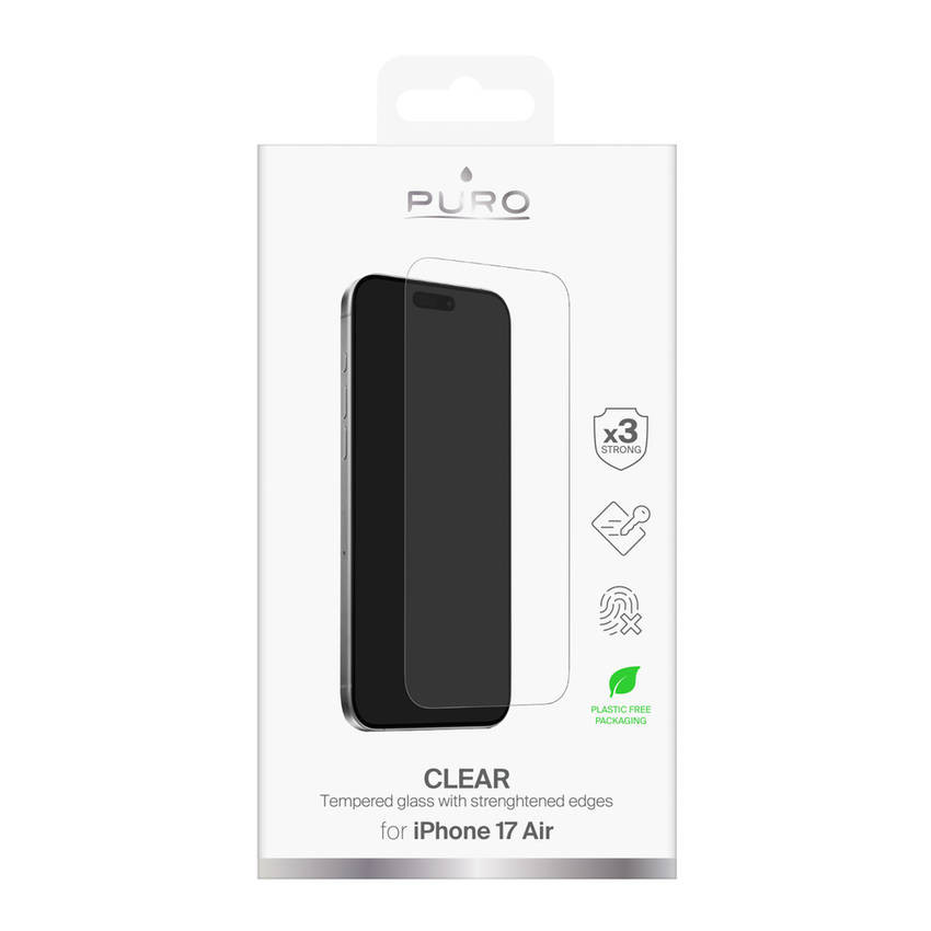 Puro Standard edzett üveg iPhone 17 Air készülékhez